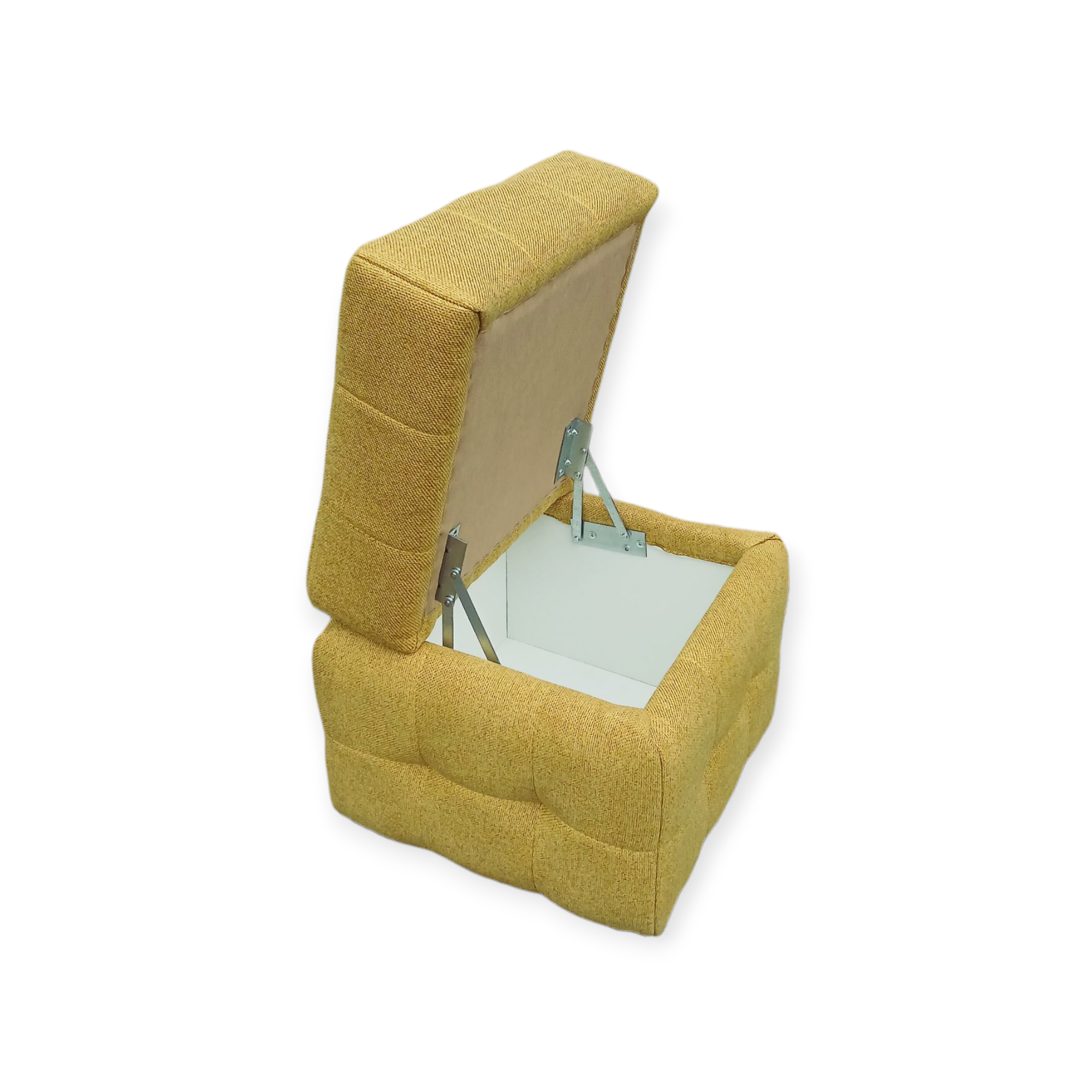 Пуф "Кантрі" з нішею, рогожка "Чикаго", жовтий - Зображення 2