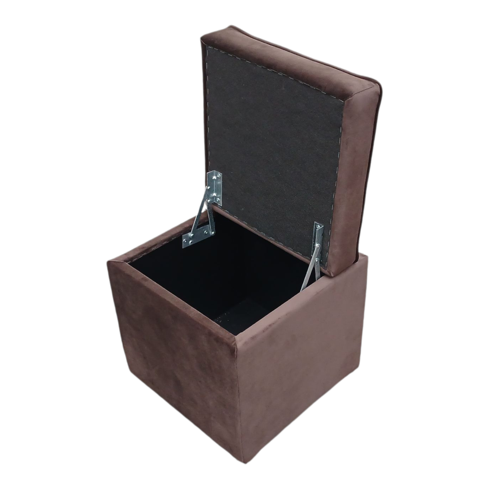 Пуф "Люкс" з нішею, велюр "Жасмін", коричневий - Зображення 3