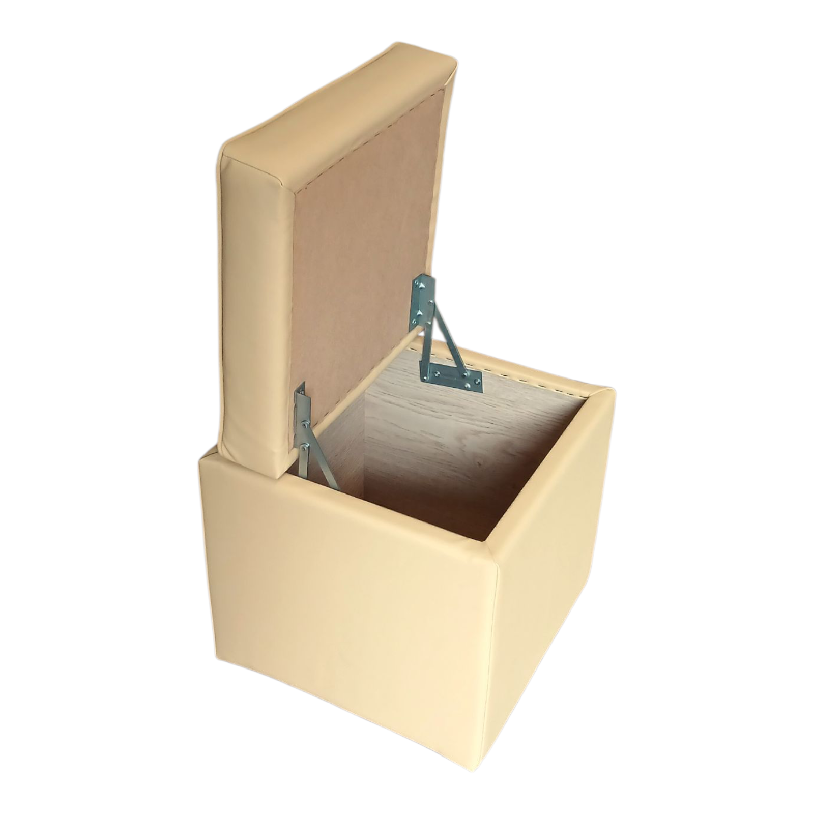 Пуф "Люкс" з нішею, екошкіра "Флай", пісочний - Зображення 2