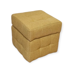 Пуф "Кантрі" з нішею, рогожка "Чикаго", жовтий